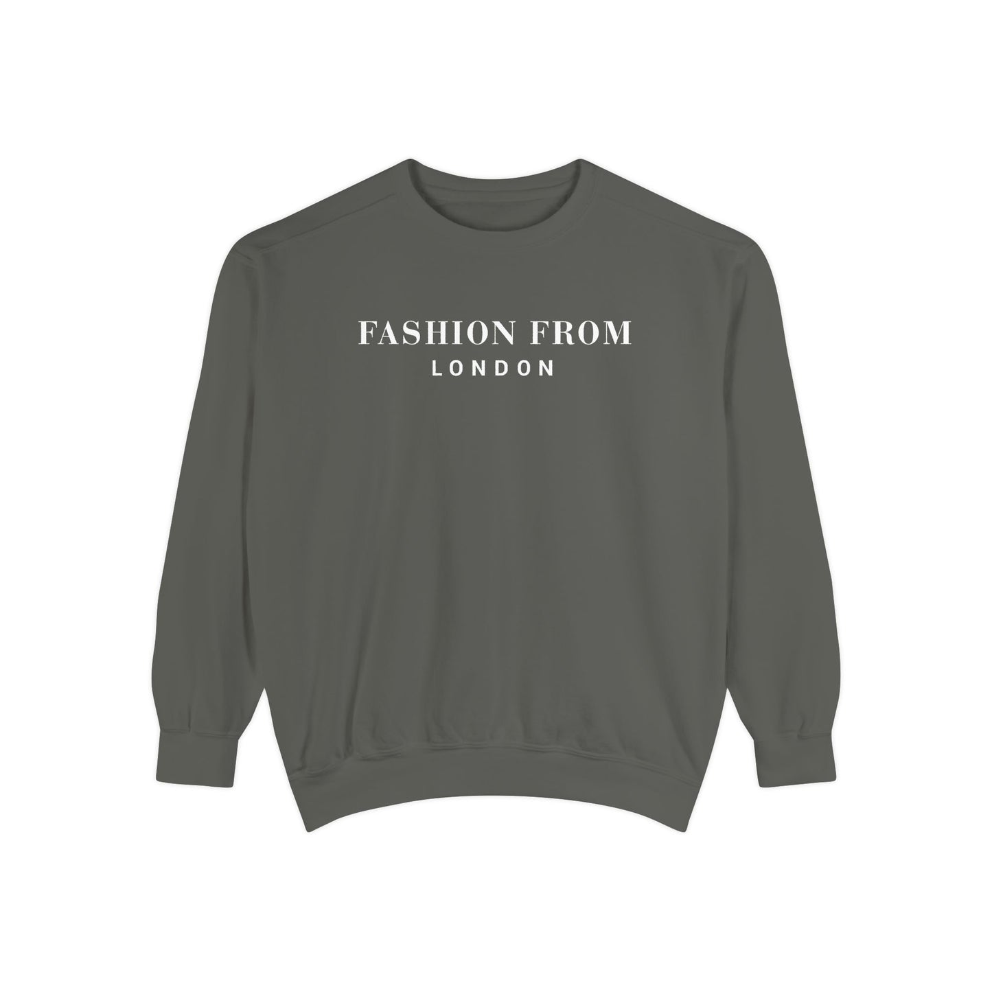 Fashion From London Garment-Dyed Men's Sweatshirt - Watermelon
