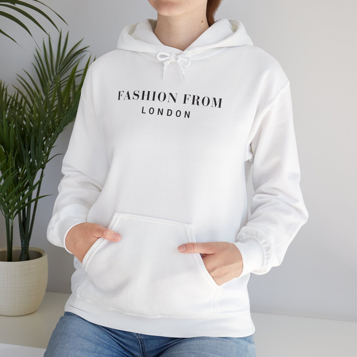 Fashion From London™ Essential Men's Hoodie - White