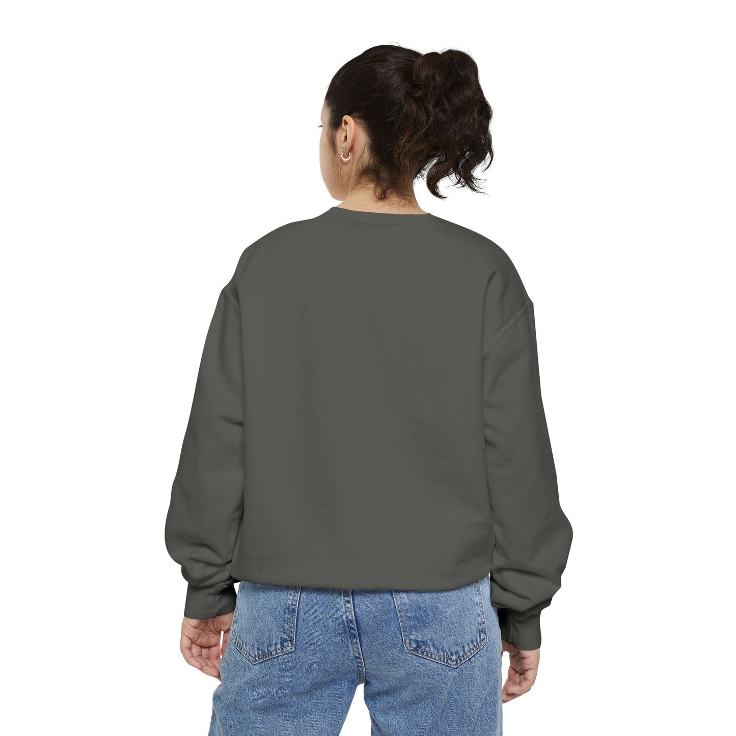 Fashion From London Garment-Dyed Women's Sweatshirt - Watermelon