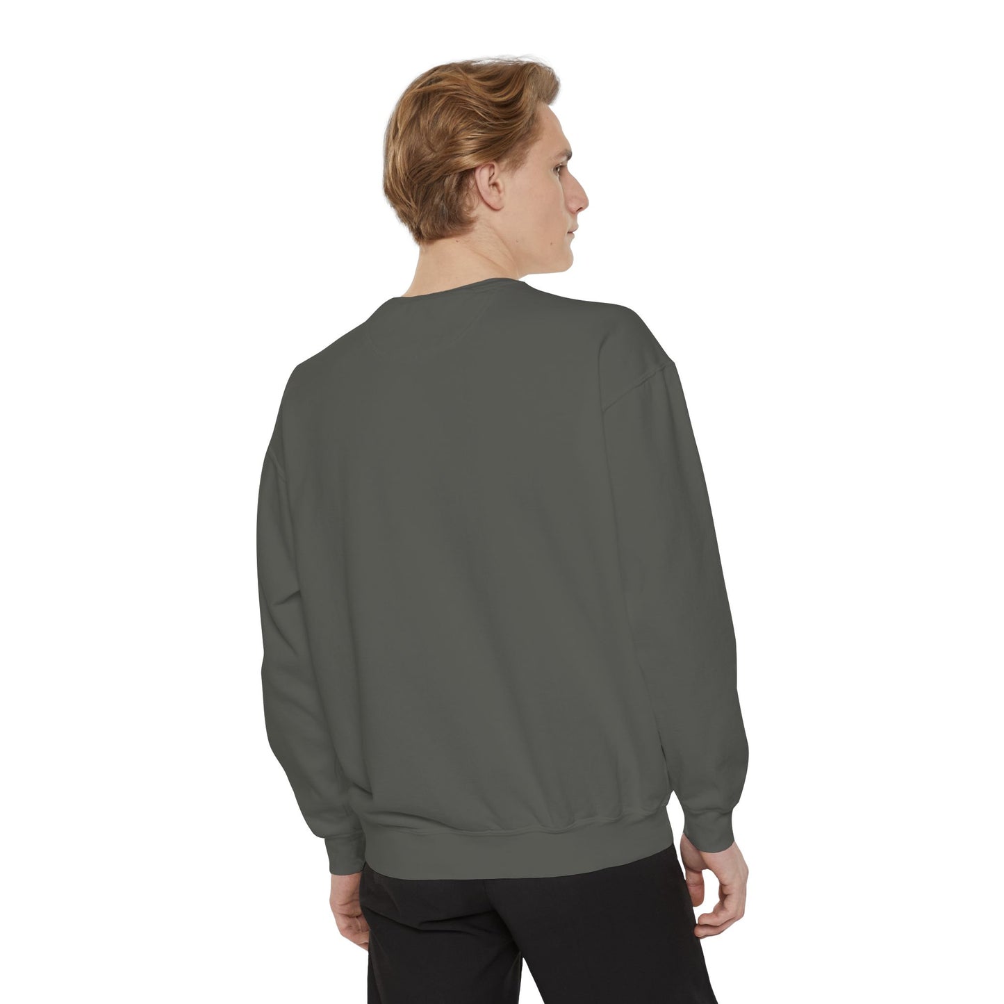 Fashion From London Garment-Dyed Men's Sweatshirt - Watermelon