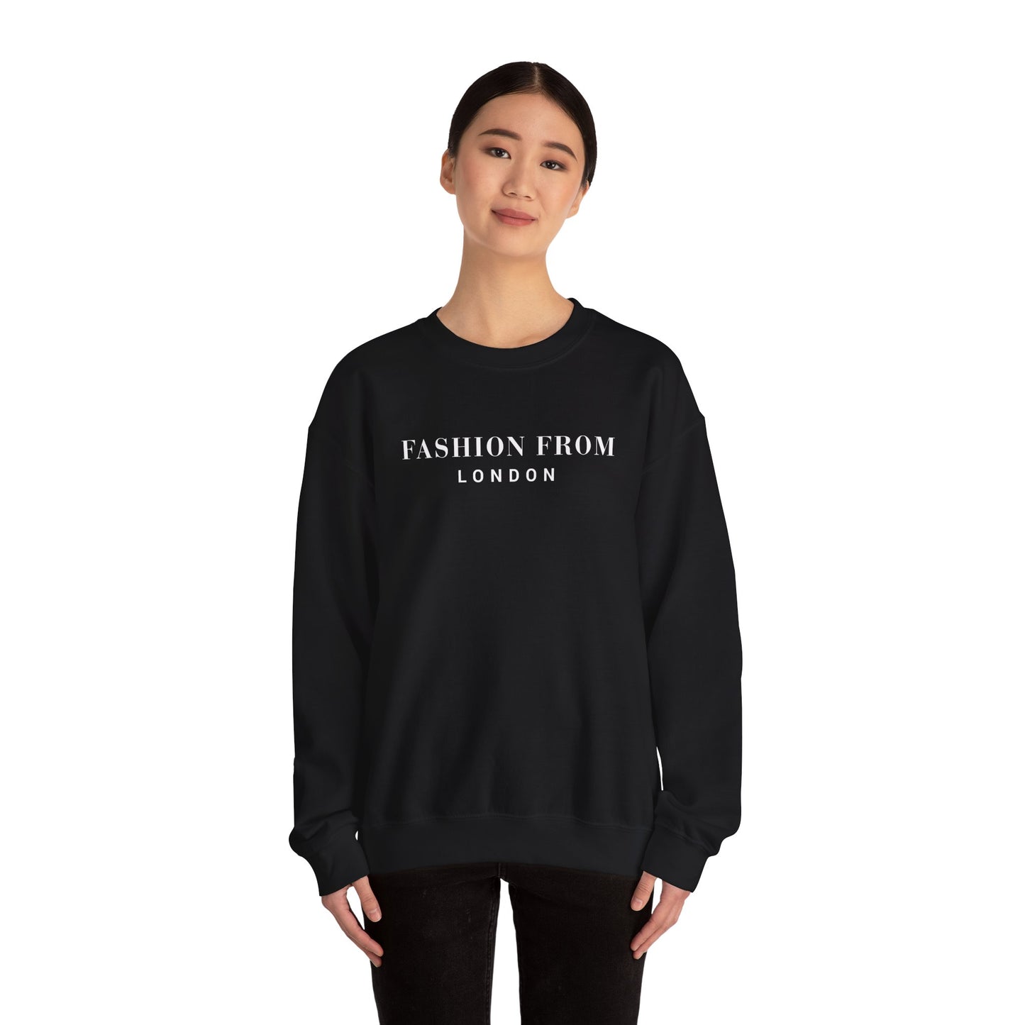 Fashion From London Heavy Blend™ Women's Crewneck Sweatshirt - Black