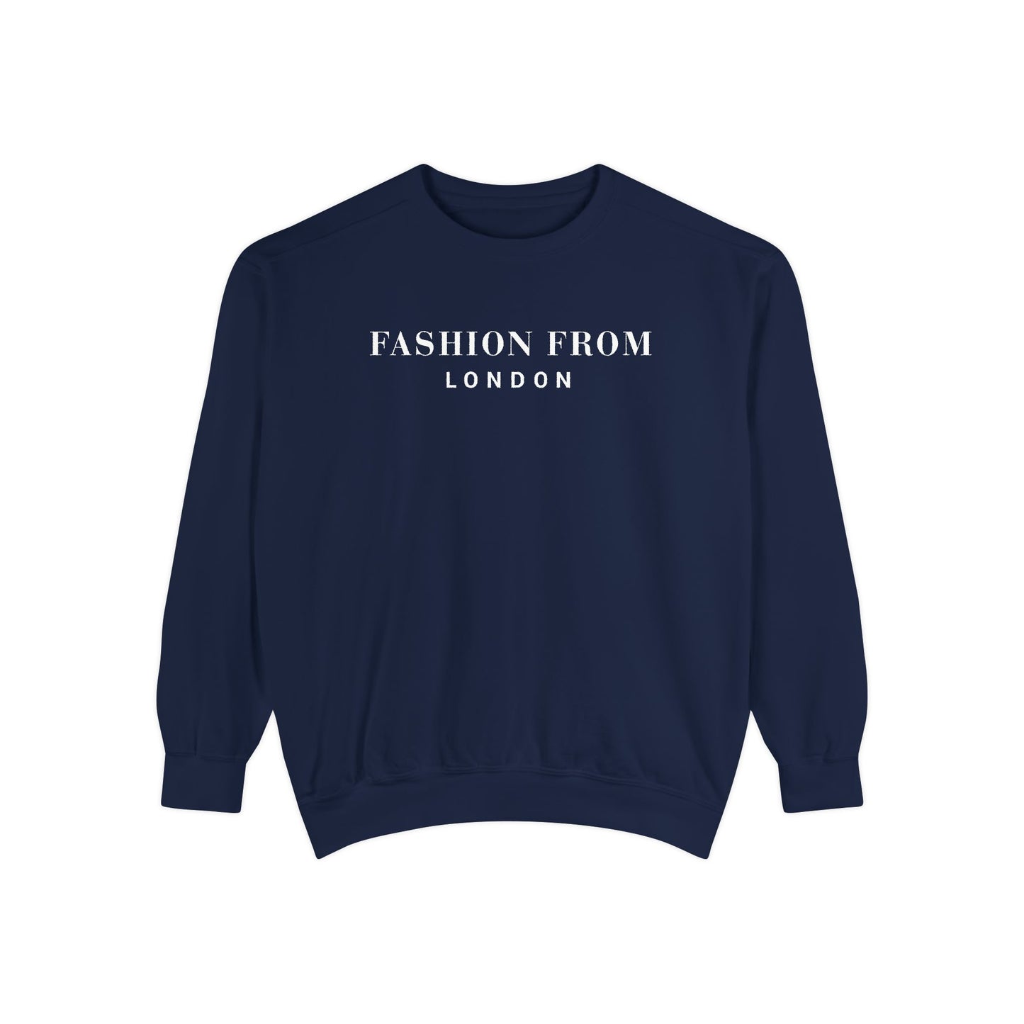 Fashion From London Garment-Dyed Men's Sweatshirt - Watermelon