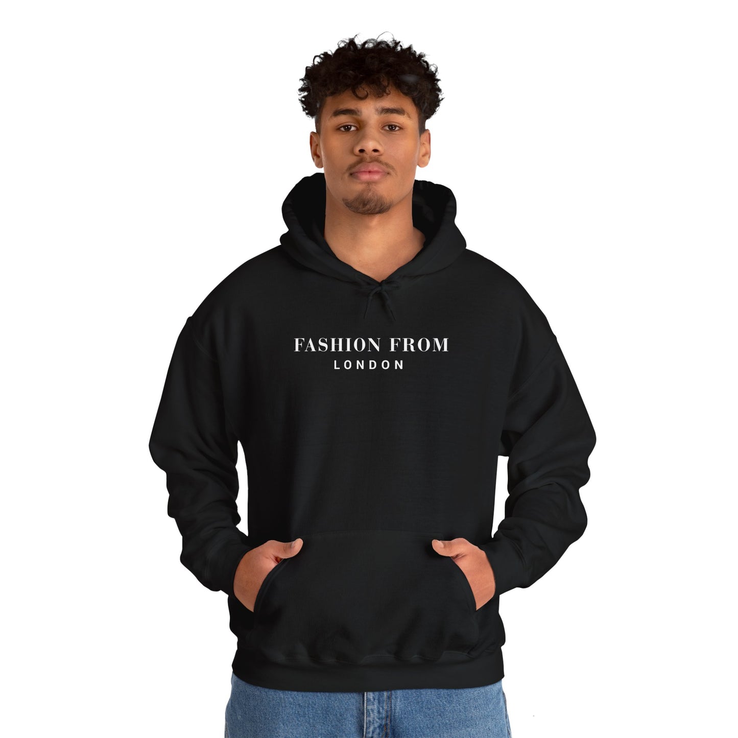 Fashion From London™ Essential Men's Hoodie - Black