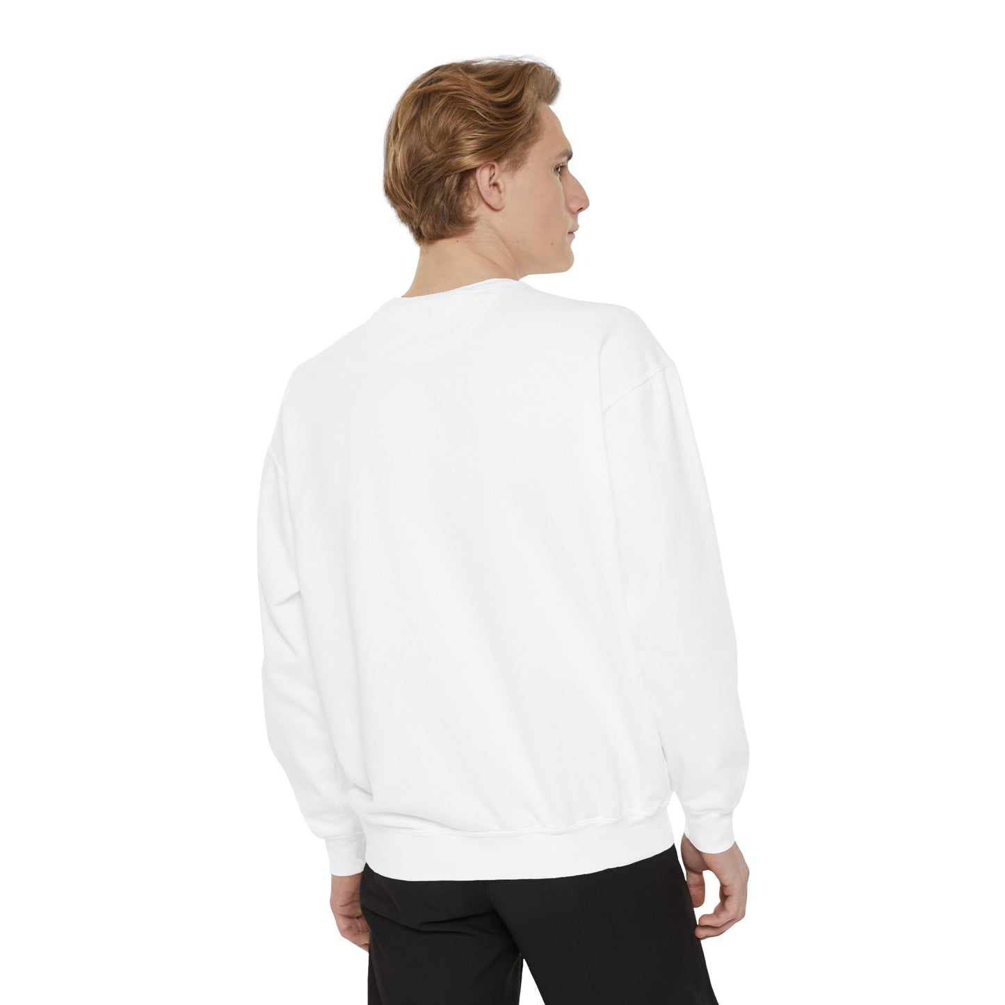 Fashion From London Garment-Dyed Women's Sweatshirt - White