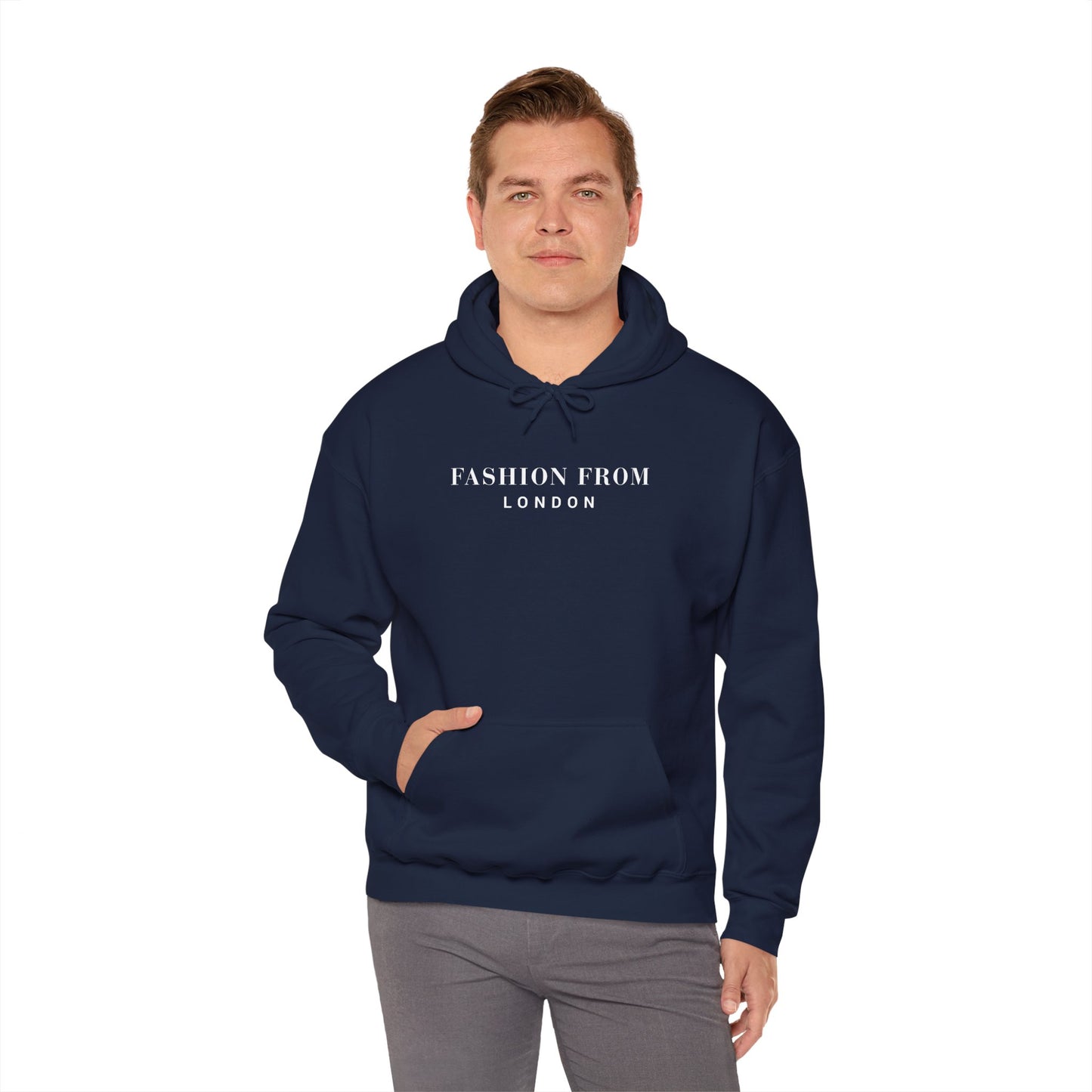 Fashion From London™ Essential Men's Hoodie - Charcoal