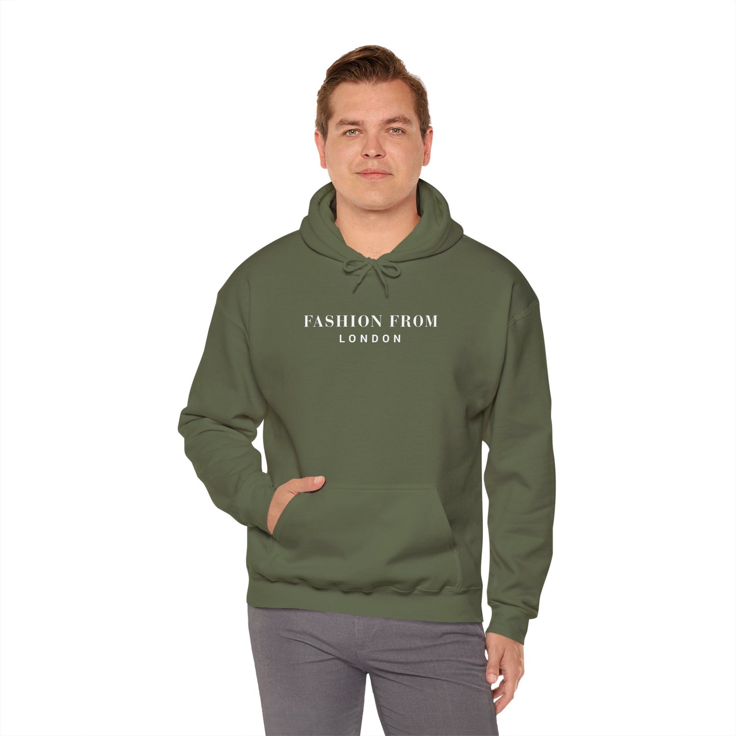 Fashion From London™ Essential Men's Hoodie - Charcoal