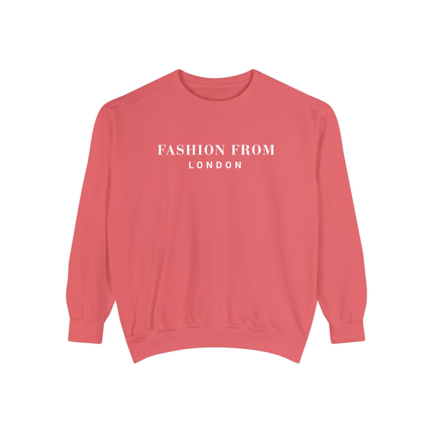 Fashion From London Garment-Dyed Women's Sweatshirt - Navy