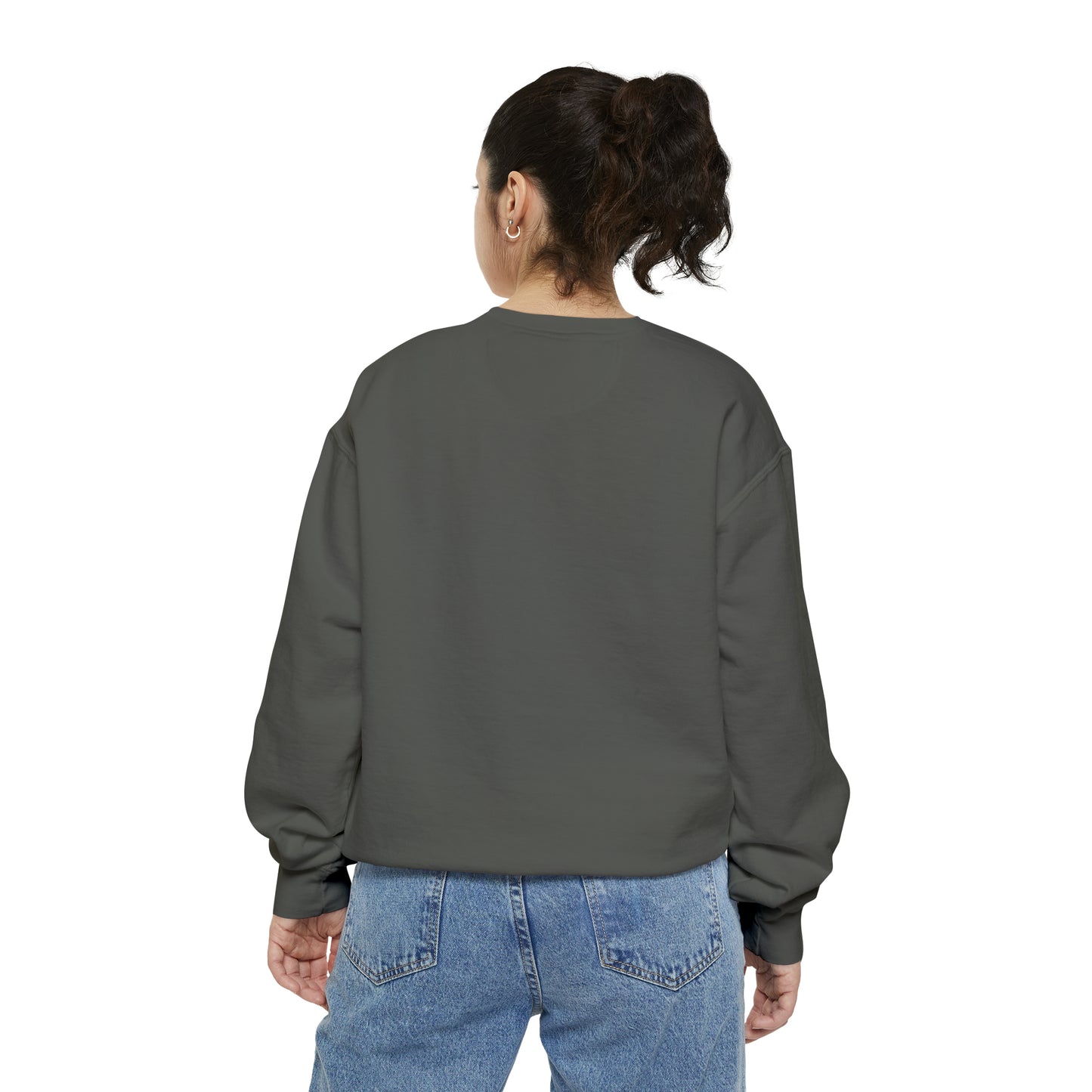 Fashion From London Garment-Dyed Women's Sweatshirt - Pepper
