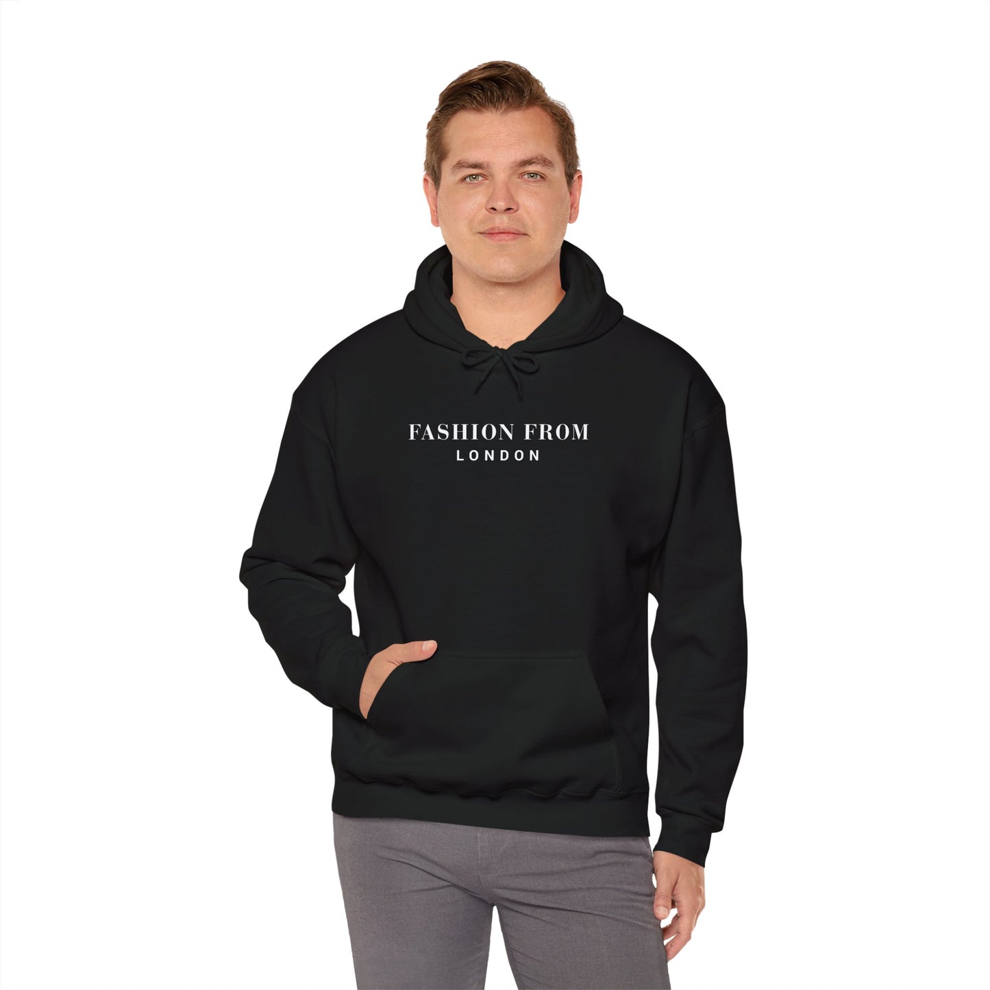 Fashion From London™ Essential Men's Hoodie - Charcoal