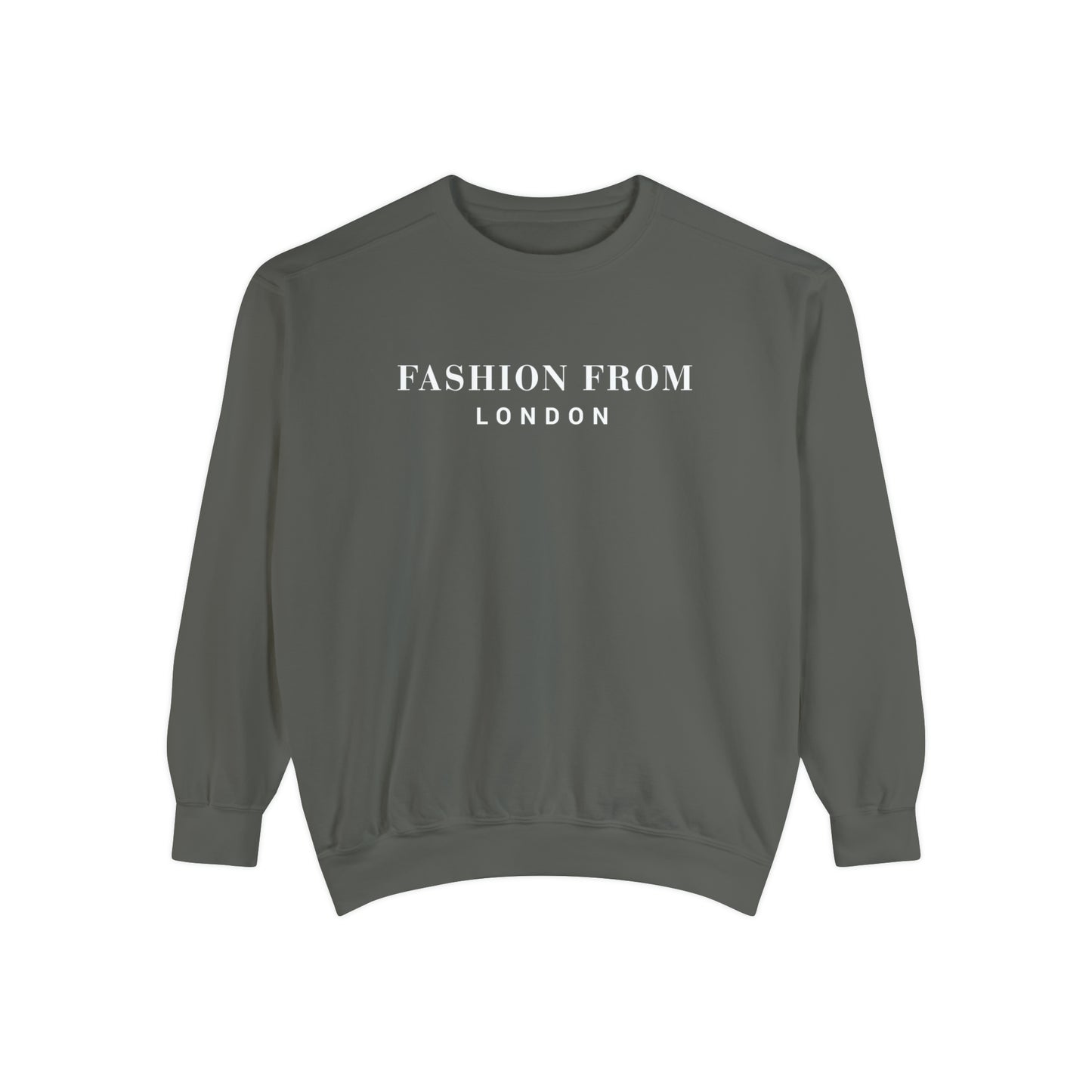 Fashion From London Garment-Dyed Women's Sweatshirt - Navy