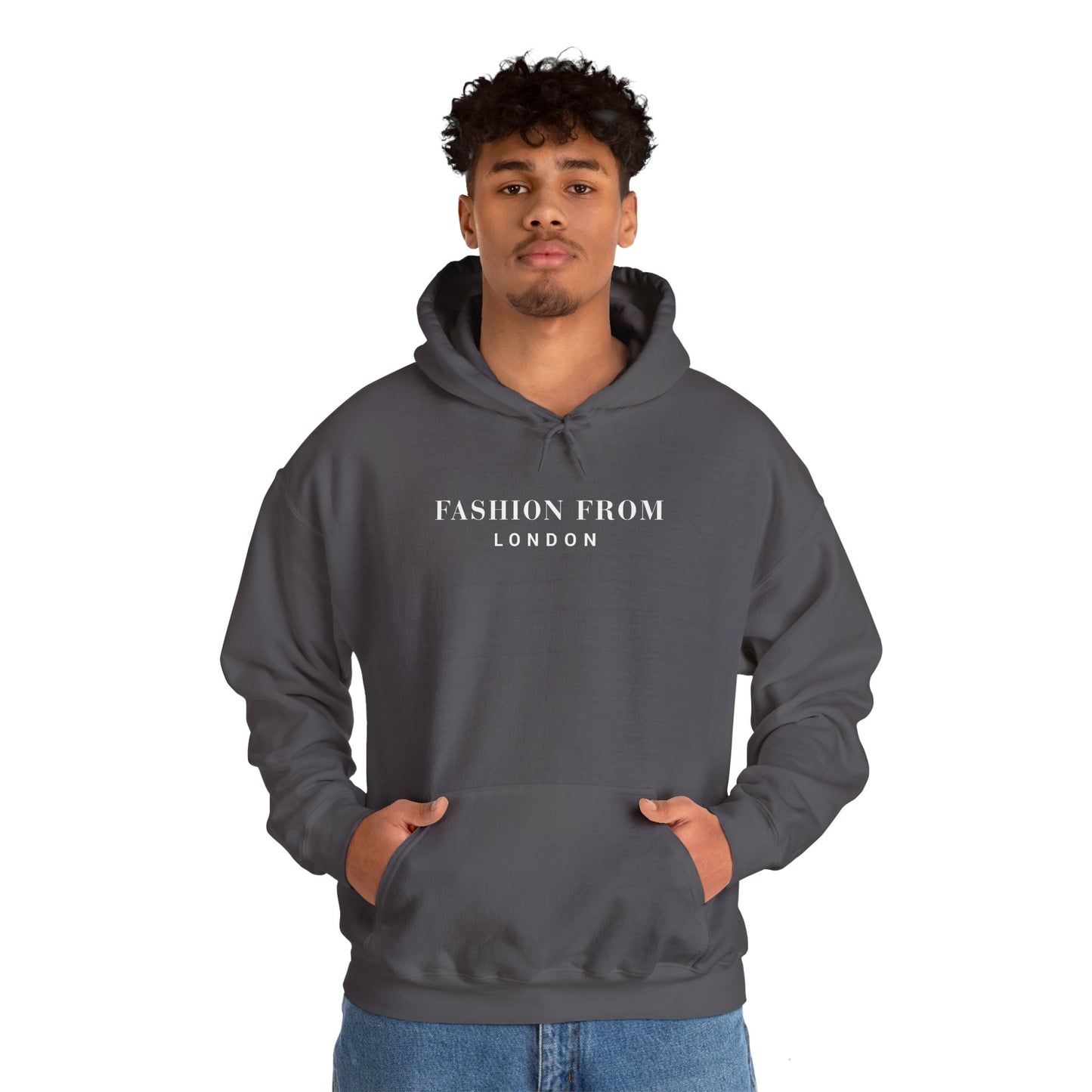 Fashion From London™ Essential Men's Hoodie - Charcoal