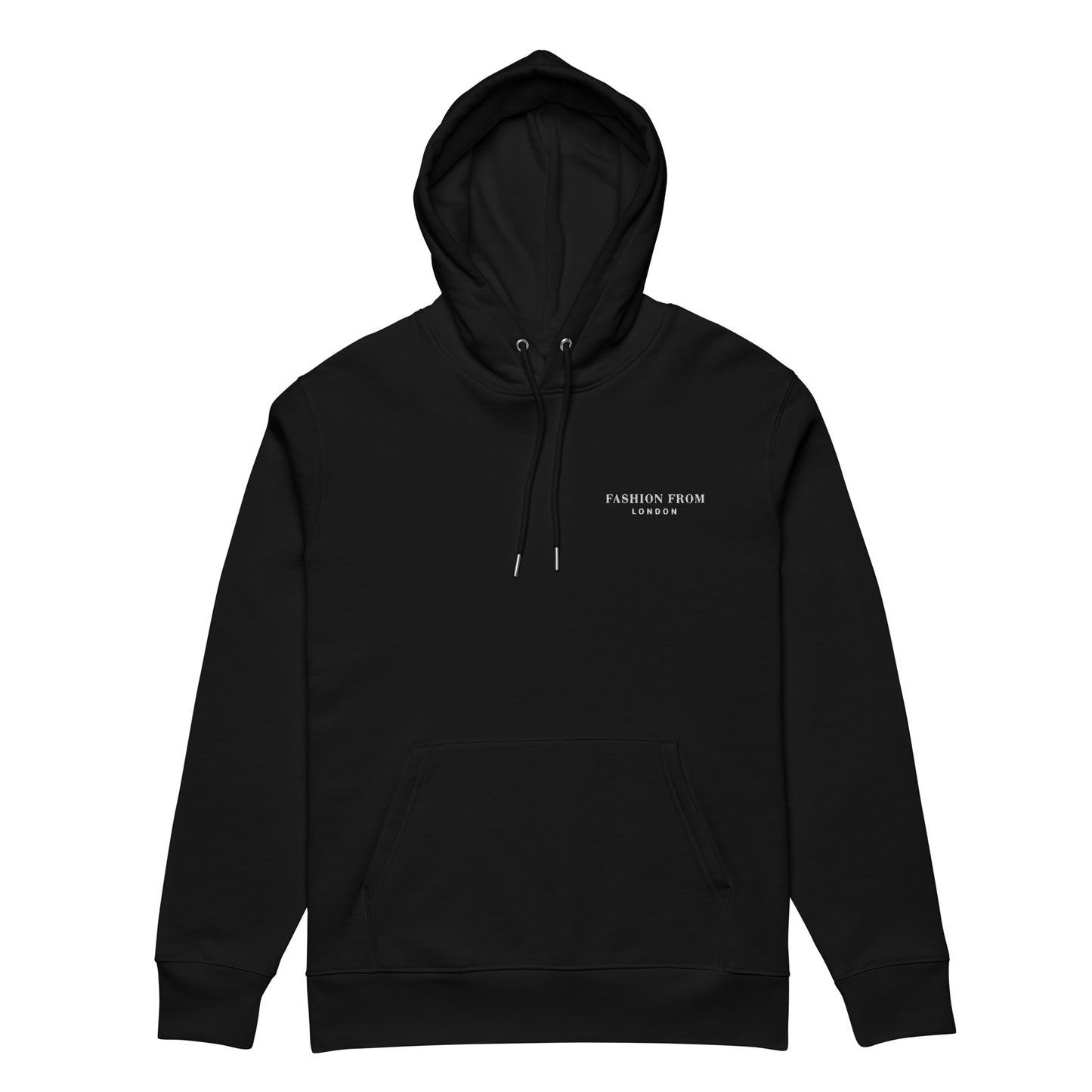 Men's Essential Eco Embroidered Hoodie Black