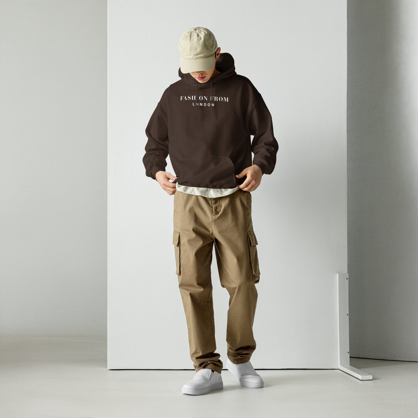Men's Essential Chocolate Brown Hoodie